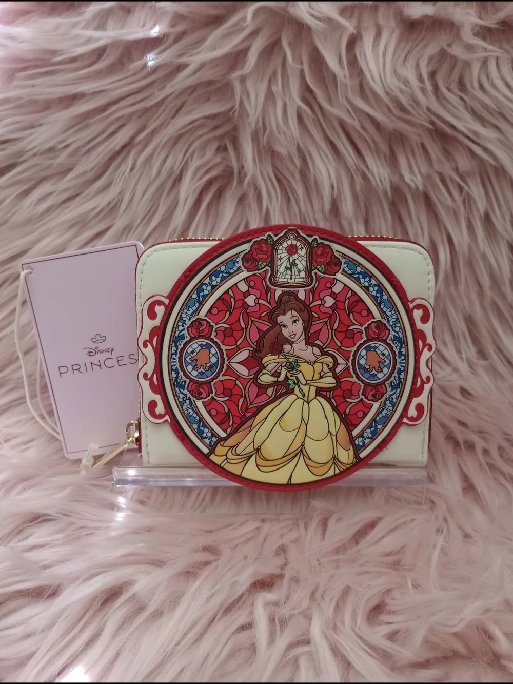 Loungefly Disney Beauty and the Beast Belle Stained Glass Portrait Wallet
